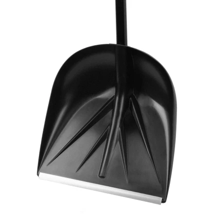 Лопата для уборки снега пластиковая Palisad, 400х417х1390 мм, алюминиевый черенок, 61395 купить в Уфе