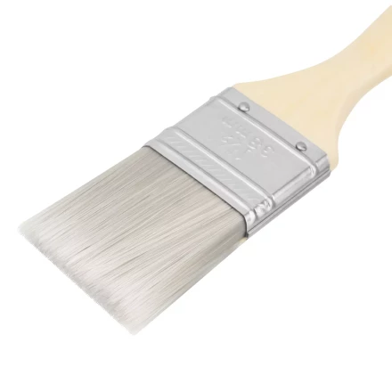 Кисть плоская для лаков &quot;Евро&quot; 1.5&quot;, искусственная щетина, деревянная ручка MTX 83086 купить в Уфе