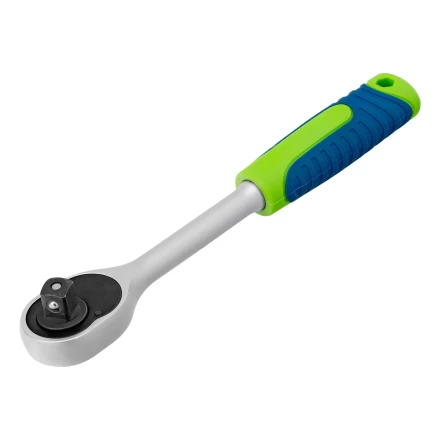 Ключ-трещотка 1/2&quot; Сибртех, 45 зубьев, с быстрым сбросом, матовый хром 14023 купить в Уфе