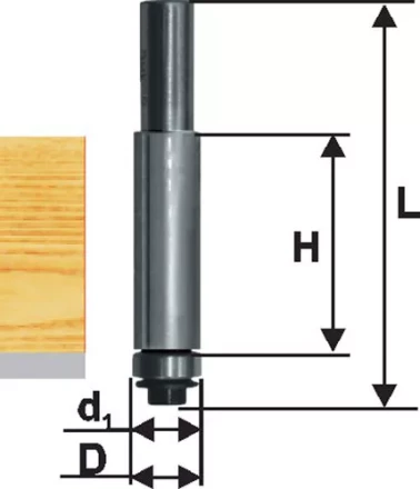 Фреза кромочная прямая ф9,5х25мм хв 8мм ДСП Энкор 28051 купить в Уфе