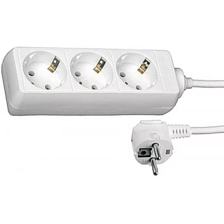Удлинитель СВЕТОЗАР электрический с заземлением, евро, 3 гнезда, 5м SV-55033-5 купить в Уфе