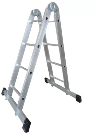 Лестница 2-х секционная алюминиевая шарнирная 2*3 1013312 купить в Уфе