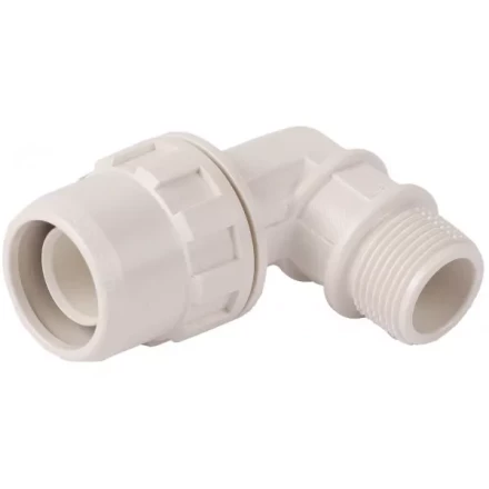 Муфта ЗУБР &quot;ШиреФит&quot; соединительная угловая 90°, &quot;штуцер с гайкой - внешняя резьба&quot;, 20мм-1/2&quot; 51465-20-1/2 купить в Уфе