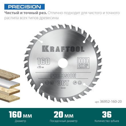 Диск пильный PRECISION, повышенный ресурс 36952-160-20 купить в Уфе