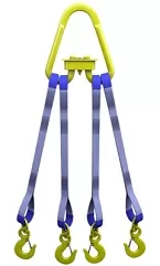 Строп текстильный четырехветвевой 4СТ 2.5 т L=3.5 м SF6 30 мм Звено РТ-3 купить в Уфе