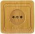 Розетка СВЕТОЗАР &quot;ГАММА&quot; без заземления, одинарная, цвет ольха, 16А/~250В SV-54100-A купить в Уфе