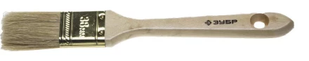 Кисть плоская  ЗУБР &quot;УНИВЕРСАЛ-ЭКСПЕРТ&quot;, натуральная щетина, деревянная ручка, 38мм 4-01005-038 купить в Уфе