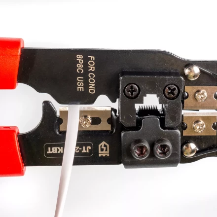 Кримпер многофункциональный КВТ JT-210 со встроенным модулем для обжима RJ-45 (84824) купить в Уфе