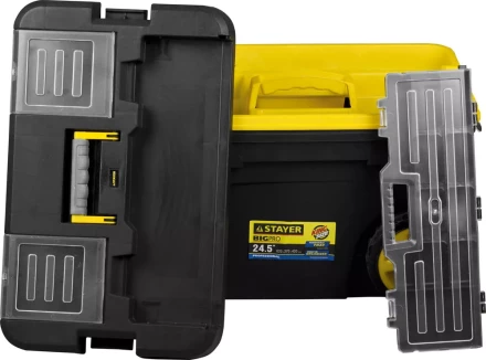 Ящик-тележка для инструмента &quot;BIGPRO&quot; пластиковая, STAYER Professional 38107-24 купить в Уфе