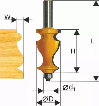 Фреза кромочная фигурная ф286х41мм хв 12мм 10575 купить в Уфе