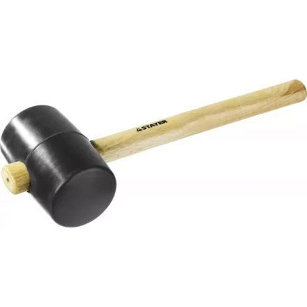 Киянка STAYER резиновая черная с деревянной ручкой, 900г 20505-90 купить в Уфе
