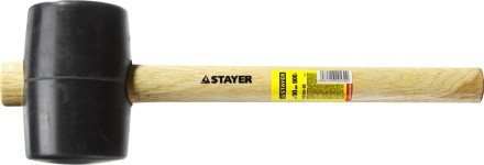 Киянка STAYER резиновая черная с деревянной ручкой, 900г 20505-90 купить в Уфе