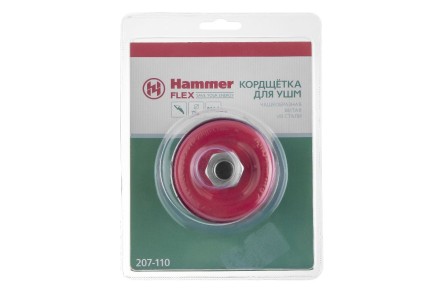 Кордщетка HAMMER чаша 75мм для УШМ витая сталь (207-110) купить в Уфе