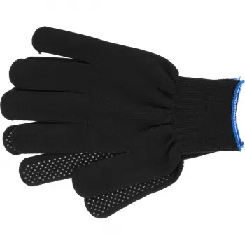 Перчатки нейлон ПВХ точка 13 класс чёрные XL 67848 купить в Уфе