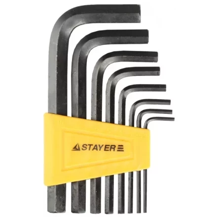 Набор STAYER Ключи "STANDARD" имбусовые, 2 - 10мм, 8 шт 27405-H8 купить в Уфе