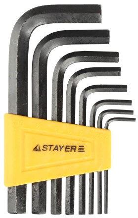 Набор STAYER Ключи &quot;STANDARD&quot; имбусовые, 2 - 10мм, 8 шт 27405-H8 купить в Уфе
