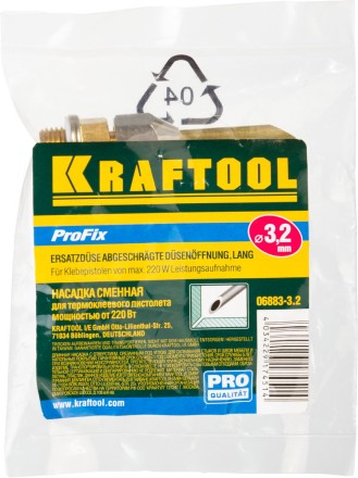 Насадка сменная KRAFTOOL &quot;PRO&quot; для клеевых (термоклеящих) пистолетов, для склеив стыков, швов мебели и напол покрытий,d=3,2мм 06883-3.2 купить в Уфе