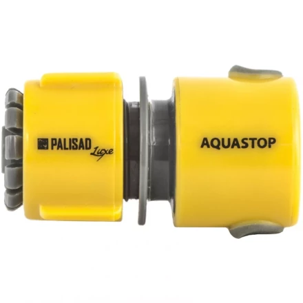 Соединитель пластмассовый быстросъемный для шланга 1/2&quot; аквастоп LUXE PALISAD 66472 купить в Уфе