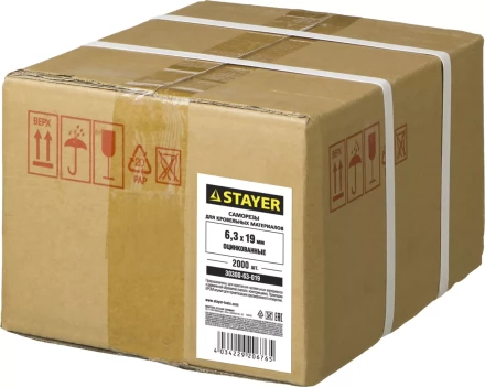 Саморезы СКМ кровельные, 19 х 6.3 мм, 2 000 шт, для металлических конструкций, STAYER 30300-63-019 купить в Уфе