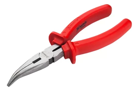 Длинногубцы Econom 200 мм изогнутые шлифованные пластмассовые рукоятки MATRIX 17496 купить в Уфе