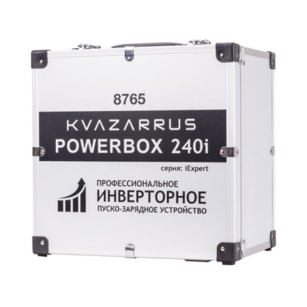 Инверторное пуско-зарядное устройство KVAZARRUS PowerBox 240i таймер и алюминиевый кейс купить в Уфе
