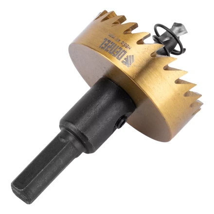 Коронка по металлу HSS, 41 мм, нитридтитановое покрытие Denzel 724113 купить в Уфе