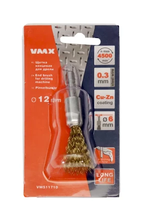 Щетка для дрели ф12 мм концевая VMX 511710 купить в Уфе