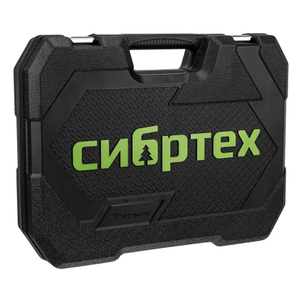 Набор инструментов Сибртех 14170, 1/2&quot;, 3/8&quot;, 1/4&quot;, пластиковый кейс 215 предм. купить в Уфе