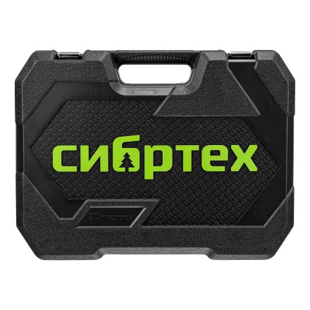 Набор инструментов Сибртех 14170, 1/2&quot;, 3/8&quot;, 1/4&quot;, пластиковый кейс 215 предм. купить в Уфе