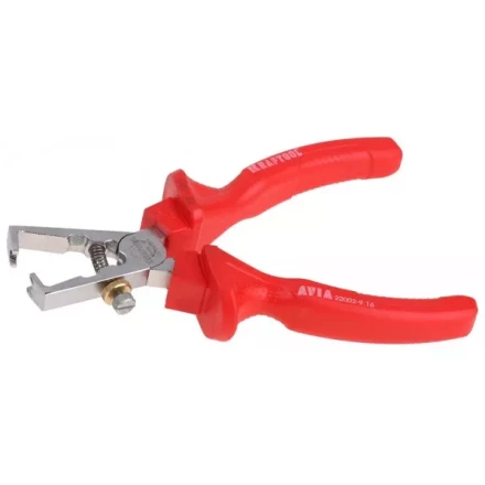 Клещи &quot;AVIA&quot; для снятия изоляции, диэлектрические 1000В, маслобензостойкая рукоятка, 160мм, KRAFTOOL 22002-9-16 22002-9-16 купить в Уфе
