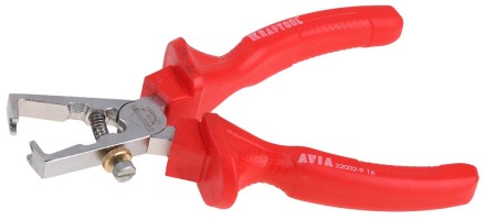 Клещи &quot;AVIA&quot; для снятия изоляции, диэлектрические 1000В, маслобензостойкая рукоятка, 160мм, KRAFTOOL 22002-9-16 22002-9-16 купить в Уфе
