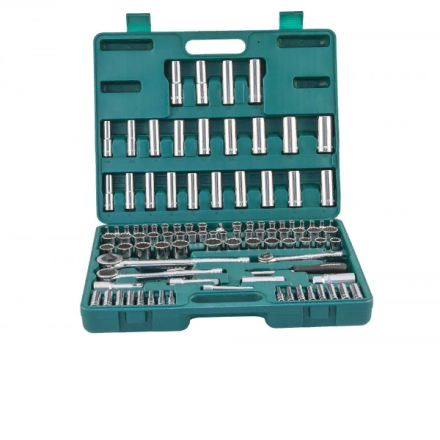 Набор головок торцевых  универсальный 1/2&quot; 1/4&quot; 3/8&quot;DR  5/32-15/16&quot;  4-22мм  ключи угловые 5/64&quot;-1/4&quot;  107предмета  S05Н48107S Jonnesway 48055 купить в Уфе
