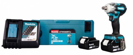 Аккумуляторный ударный гайковерт Makita DTW300RTJ (2 АКБ 5 Ач, ЗУ) купить в Уфе