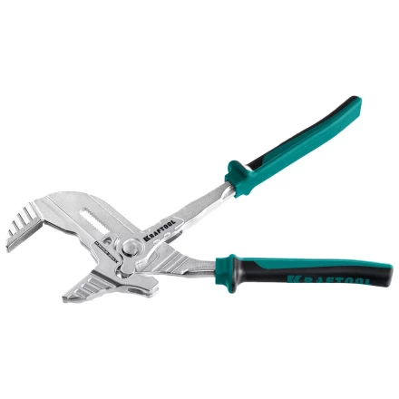 Клещи переставные-гаечный ключ с двухкомпонентными рукоятками и пластиковыми накладками 22069 купить в Уфе