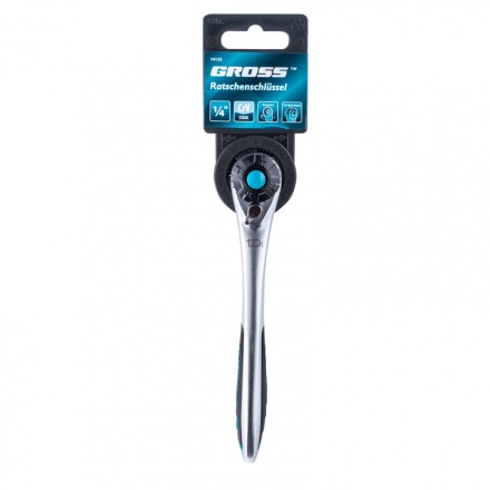 Ключ трещоточный 120 зубьев 1/4&quot; Gross 14135 купить в Уфе