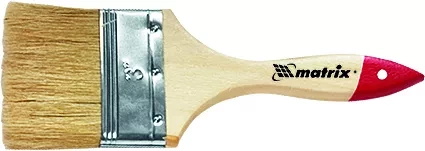 Кисть плоская &quot;Стандарт&quot; 1&quot; (25 мм) натуральная щетина деревянная ручка  MATRIX 82520 купить в Уфе