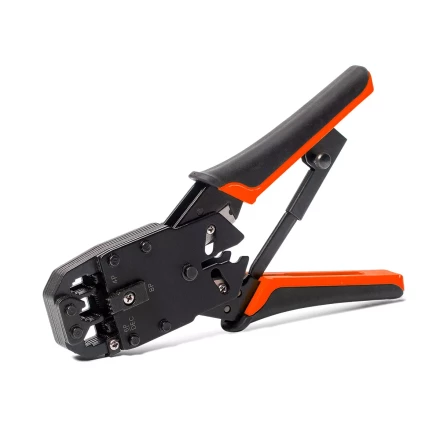 Кримпер многофункциональный КВТ JT-03 с 3 встроенными модулями для обжима RJ-45, RJ-12, RJ-11 (79759) купить в Уфе