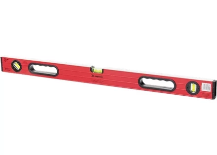 Уровень алюминиевый 600 мм  фрезерованный. 3 глазка 1 поворотный. две ручки. усиленный MATRIX 34506 купить в Уфе