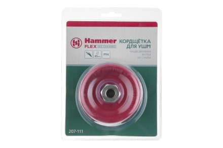 Кордщетка HAMMER чаша 85мм для УШМ витая сталь (207-111) купить в Уфе
