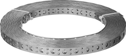 ЗУБР ПВЛ, 20 x 0.5 мм, 25 м, цинк, перфорированная вентиляционная лента прямая (310247-20-05) купить в Уфе