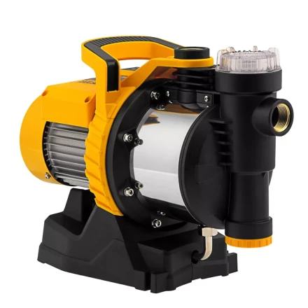 Садовый поверхностный насос Denzel 97305 GP1100SS, 1100 Вт, 4000 л/ч, подъем 45 м, пластик купить в Уфе