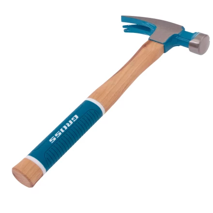 Молоток-гвоздодер,560 г Gross 10419, угол 75, магнит, обрезиненная рукоятка AMERICAN HICKORY купить в Уфе