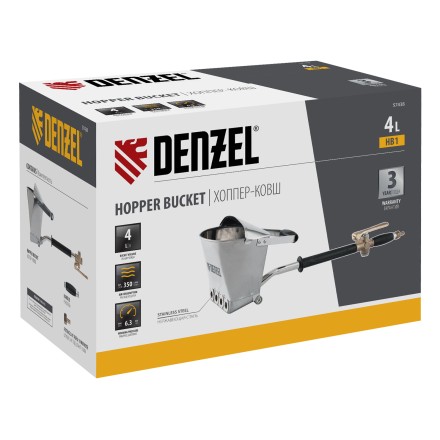 Хоппер-ковш Denzel 57438 HB1, 4 л, 350 л/мин 57438 купить в Уфе