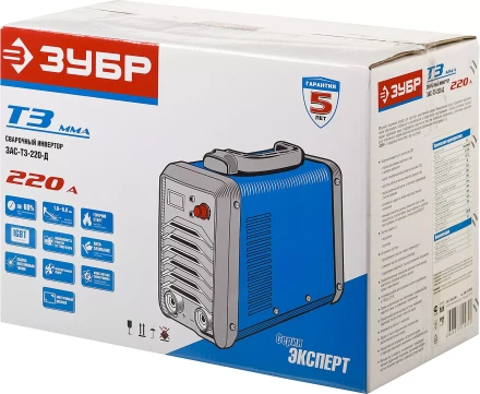 Сварочный инвертор с дисплеем ММА ЗАС-Т3-220-Д серия ПРОФЕССИОНАЛ купить в Уфе