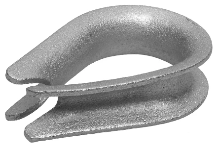 Коуш ЗУБР DIN 6899, оцинкованный, 5мм, 2 шт 4-304496-05 купить в Уфе