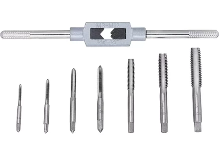 Набор метчиков М3-М12 8 предметов СИБРТЕХ 77308 купить в Уфе