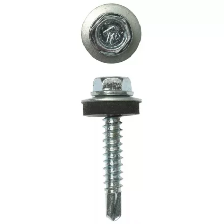 Саморезы ЗУБР &quot;ПРОФЕССИОНАЛ&quot; оцинков., для крепл. кров. матер. к дерев. обреш., 4.8х29мм, 2500шт 4-300310-48-029 купить в Уфе