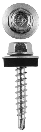 Саморезы ЗУБР &quot;ПРОФЕССИОНАЛ&quot; оцинков., для крепл. кров. матер. к дерев. обреш., 4.8х29мм, 2500шт 4-300310-48-029 купить в Уфе