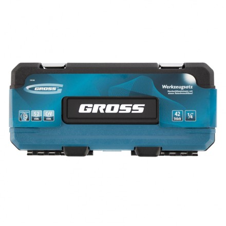Набор инструментов 42 предмета, 120 зубьев, CrV, 1/4&quot; Gross 14146 купить в Уфе