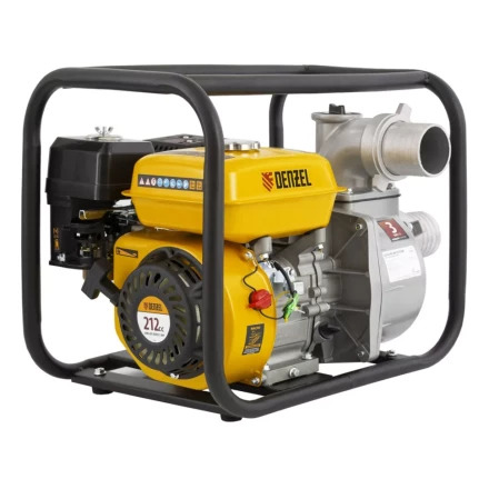 Мотопомпа бензиновая для чистой воды PX-80, 7 л.с, 3&quot;, 1000 л/мин, глубина 8 м, напор 30 м Denzel 99202 купить в Уфе